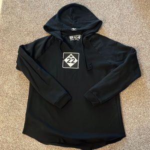 Black long sweater very cozy and warm! Up and coming brand in traverse city